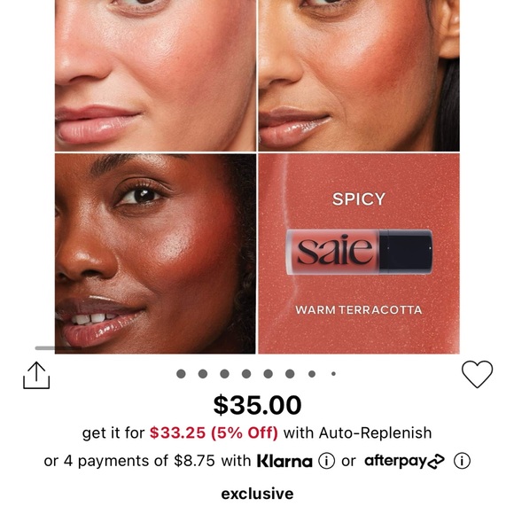 Saie Dew Blush Blendable Liquid Blush - Spicy - Picture 5 of 6